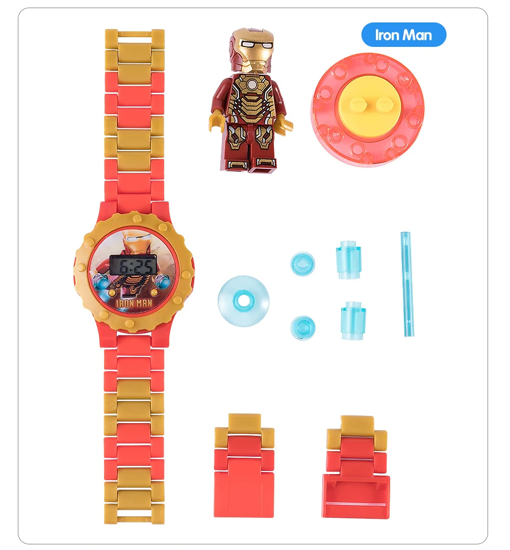 Super Hero Watch Building blocks Marveling Avengers Figures Bricks Toys Compatible with Minecrafted Block Watch
Super Hero Watch Building blocks Marveling Avengers Figures Bricks Toys Compatible with Minecrafted Block Watch
