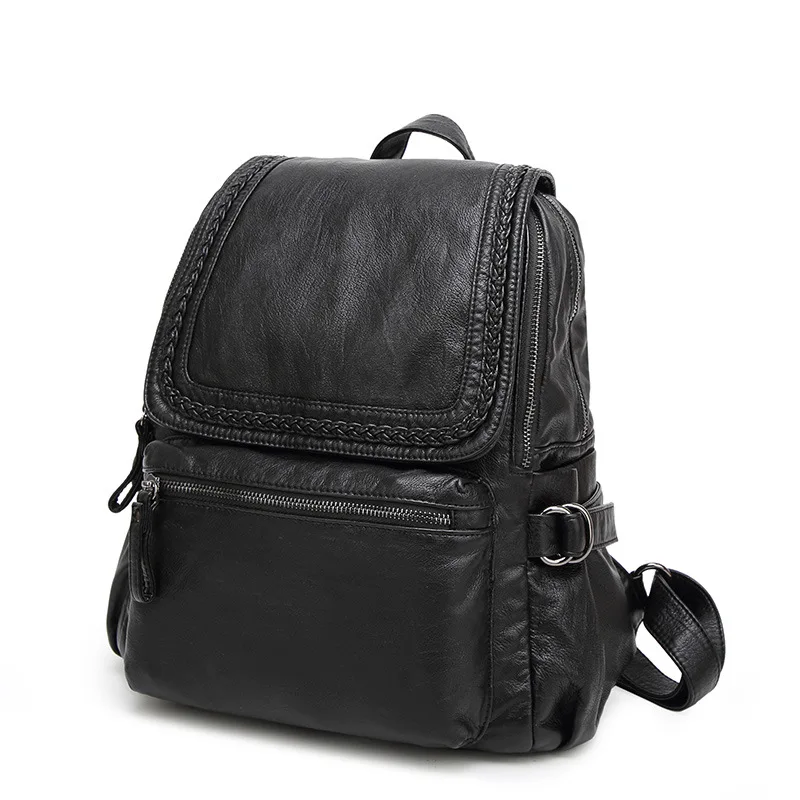Women backpack genuine leather back pack sheepskin Zipper Famous Brand lady real leather backpacks fashion preppy style bag C672
Women backpack genuine leather back pack sheepskin Zipper Famous Brand lady real leather backpacks fashion preppy style bag C672