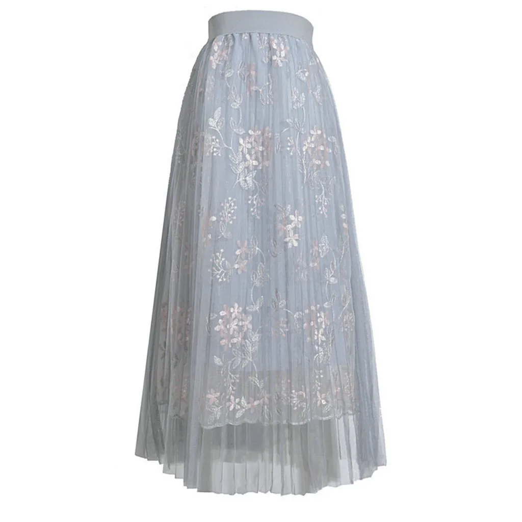 FREE OSTRICH Women Girls Big Swing Tulle Pleated Long Tutu High Waist Flower Embroidery Net Skirt Soft Color Clothing Sias
FREE OSTRICH Women Girls Big Swing Tulle Pleated Long Tutu High Waist Flower Embroidery Net Skirt Soft Color Clothing Sias
