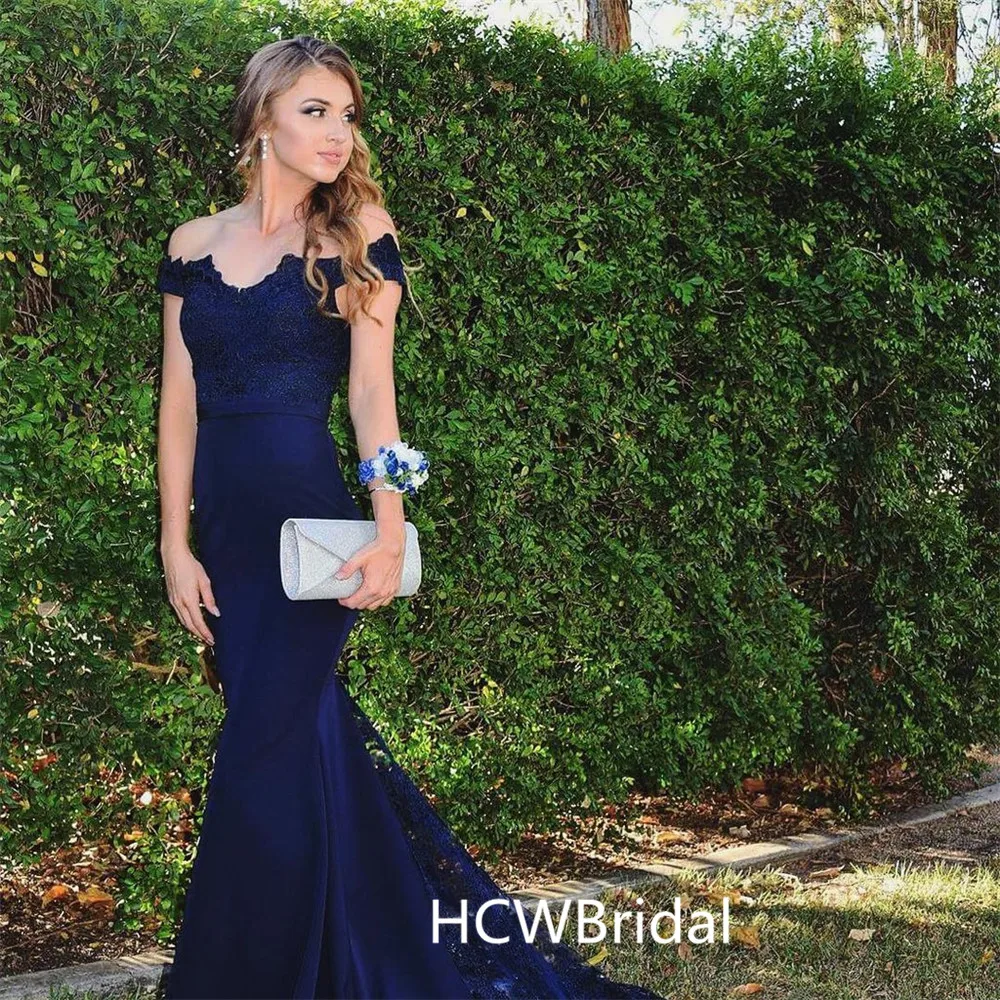 Elegant Dark Blue Mermaid Dress Evening Lace Elastic Satin Off The Shoulder Boat Neck Long Formal Dresses 2019 Robe De Soiree
Elegant Dark Blue Mermaid Dress Evening Lace Elastic Satin Off The Shoulder Boat Neck Long Formal Dresses 2019 Robe De Soiree