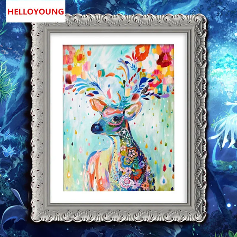 DIY Full Diamonds Embroidery Auspicious Colorful Deer Round Diamond Painting Cross Stitch Kits Diamond Mosaic Home Decor
DIY Full Diamonds Embroidery Auspicious Colorful Deer Round Diamond Painting Cross Stitch Kits Diamond Mosaic Home Decor