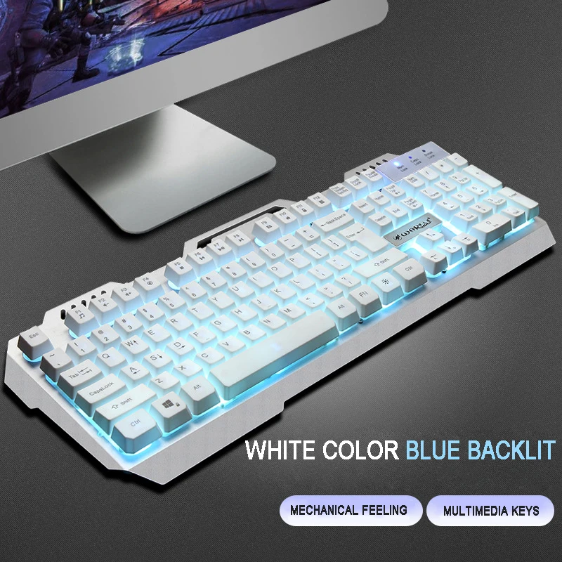 Wired Gaming Keyboard Backlit USB Gaming Multimedia Keyboard with Backlight 104 Keys For LOL Gamer Player PC Computer
Wired Gaming Keyboard Backlit USB Gaming Multimedia Keyboard with Backlight 104 Keys For LOL Gamer Player PC Computer