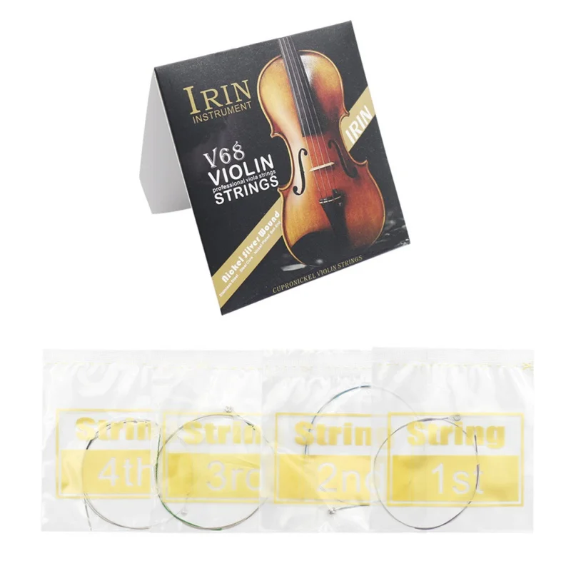 Universal Full Set (E-A-D-G) Violin String Fiddle Strings Steel Core Nickel-silver Wound for 4/4 3/4 1/2 1/4 Violins
Universal Full Set (E-A-D-G) Violin String Fiddle Strings Steel Core Nickel-silver Wound for 4/4 3/4 1/2 1/4 Violins