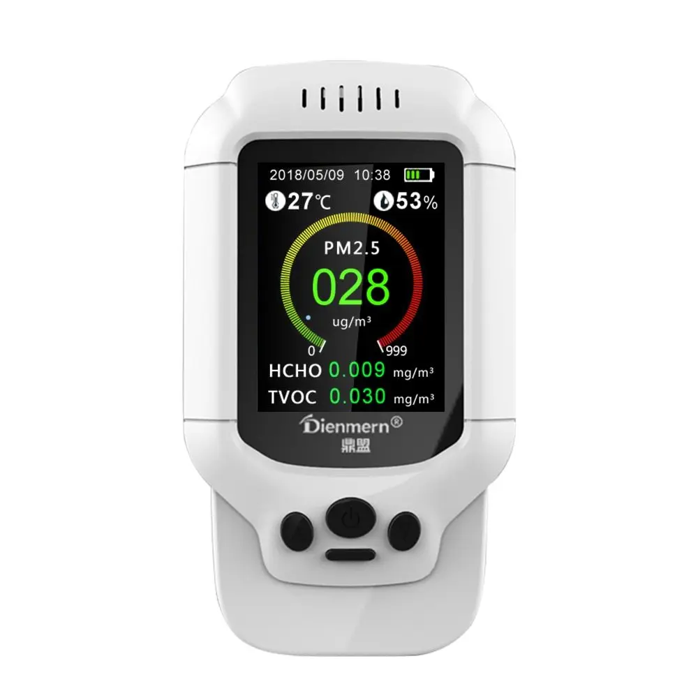 KKMOON Digital Air Quality Monitor Laser PM2.5 Detector tester Gas Monitor/Gas Analyzer/Temperature Humidity Meter
KKMOON Digital Air Quality Monitor Laser PM2.5 Detector tester Gas Monitor/Gas Analyzer/Temperature Humidity Meter