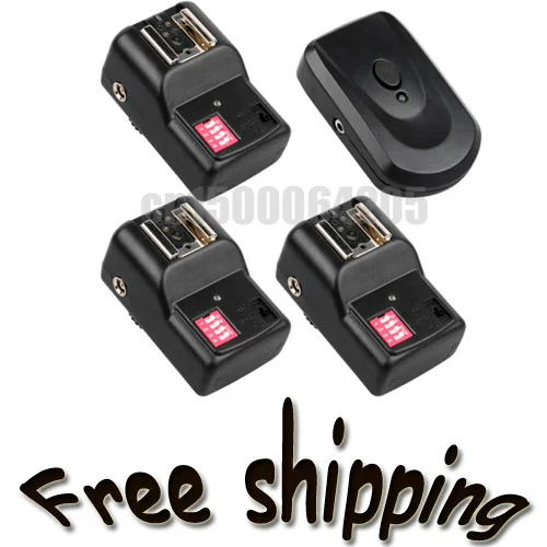 PT-16 Channels Wireless Flash Trigger SET For 5D2 5D3 5D4 1DX D800 D810 D500 D610 with 1 Transmitter +3 Receivers +1 Sync Cord
PT-16 Channels Wireless Flash Trigger SET For 5D2 5D3 5D4 1DX D800 D810 D500 D610 with 1 Transmitter +3 Receivers +1 Sync Cord