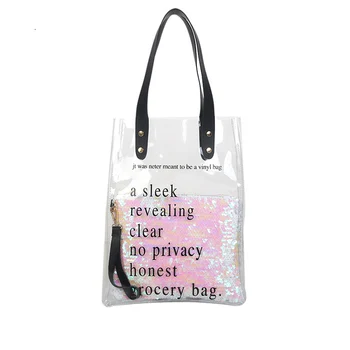New Women bag high quality PVC transparent Women shoulder bag crossboyd bag fashion letter printing Women handbag bag
New Women bag high quality PVC transparent Women shoulder bag crossboyd bag fashion letter printing Women handbag bag