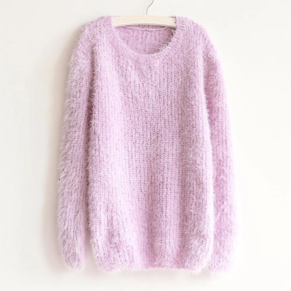 2016-Autumn-Winter-Women-Sweater-Warm-Mohair-O-Neck-Women-Pullover-Long-Sleeve-Casual-Loose-Sweater