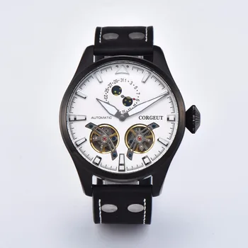 Corgeut 47mm Case Men's Watch Skeleton Automatic Watch PVD Power Reserve Tourbillon Men's Mechanical Watches Men's Watch Gift
Corgeut 47mm Case Men's Watch Skeleton Automatic Watch PVD Power Reserve Tourbillon Men's Mechanical Watches Men's Watch Gift