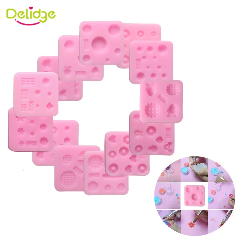 Delidge 13pcs/set Fashion Cute Nail Art Mold 3D Silicone Fondant Cake Cookie Mold DIY Wedding Fondant Cake Decorating Tools
Delidge 13pcs/set Fashion Cute Nail Art Mold 3D Silicone Fondant Cake Cookie Mold DIY Wedding Fondant Cake Decorating Tools
