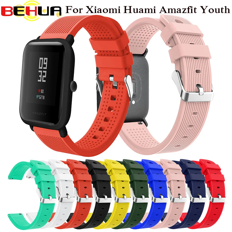 Сменный силиконовый ремешок для смарт-часов Amazfit для Xiaomi Huami Bip BIT PACE Lite
Сменный силиконовый ремешок для смарт-часов Amazfit для Xiaomi Huami Bip BIT PACE Lite