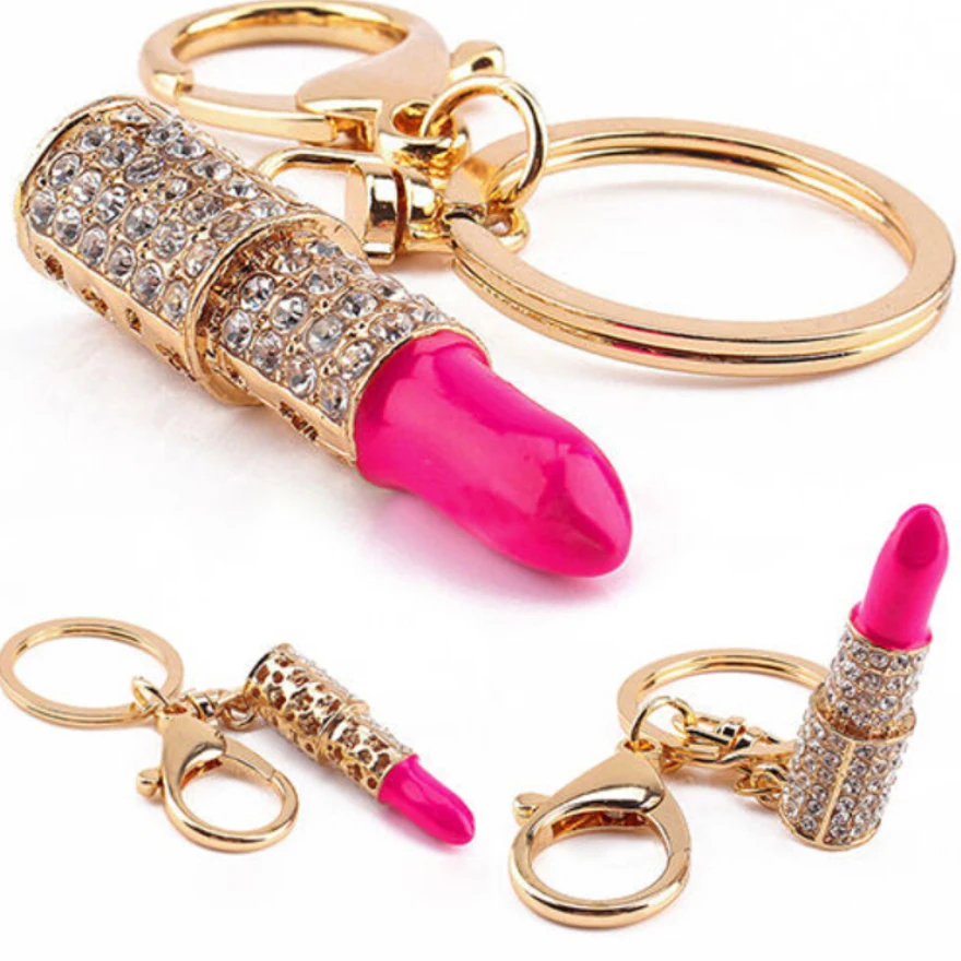 2019 New Key Chain Crystal Rhinestone Lipstick Keyring Bag Charm Purse Car Pendant Keyring Keychain
2019 New Key Chain Crystal Rhinestone Lipstick Keyring Bag Charm Purse Car Pendant Keyring Keychain