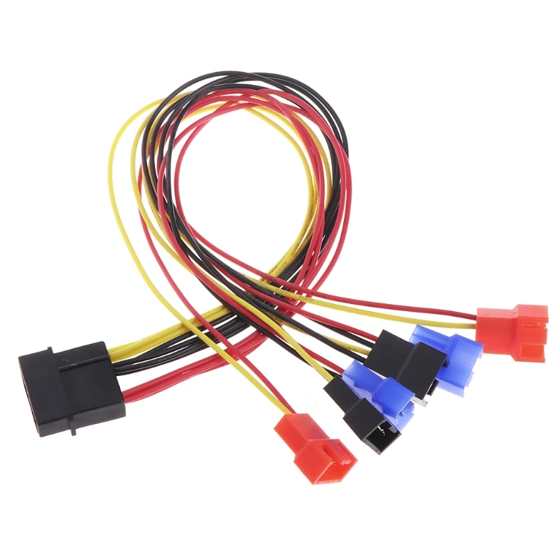 4-Pin IDE Molex To 6-Port Cooling Fan 2-Pin Splitter Power PC DIY Adapter Cable 12V 7V 5V
4-Pin IDE Molex To 6-Port Cooling Fan 2-Pin Splitter Power PC DIY Adapter Cable 12V 7V 5V