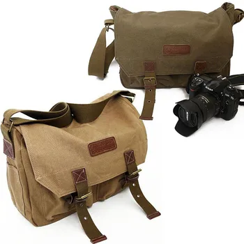 Roadfisher Vintage Waterproof Canvas Digital SLR Camera Travel Shoulder Bag Insert Fit Canon Nikon Sony Pentax 1 DSLR + 2 Lens
Roadfisher Vintage Waterproof Canvas Digital SLR Camera Travel Shoulder Bag Insert Fit Canon Nikon Sony Pentax 1 DSLR + 2 Lens