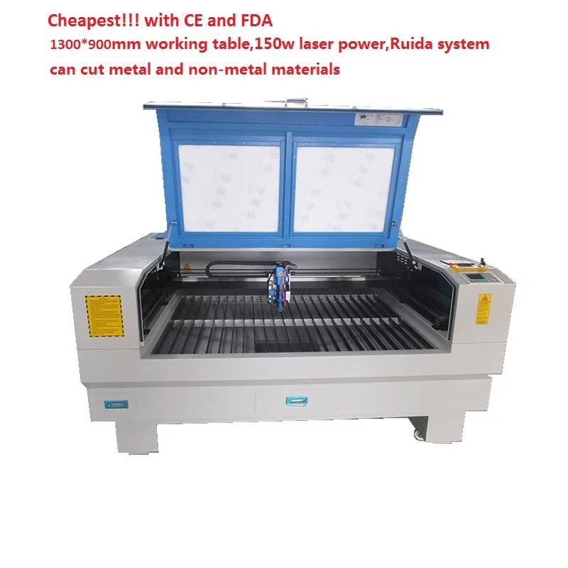 Beijing RECI 150w 1390 ruida controller metal laser cutter co2 laser engraver with CW5200 Water chiller
Beijing RECI 150w 1390 ruida controller metal laser cutter co2 laser engraver with CW5200 Water chiller