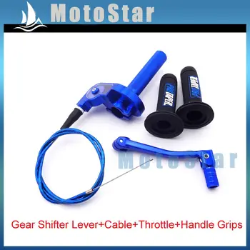 Blue CNC Alloy Twist Throttle + Cable + Handle Grips + Folding Gear Shifter Lever For Chinese Pit Dirt Bike 50cc-160cc
Blue CNC Alloy Twist Throttle + Cable + Handle Grips + Folding Gear Shifter Lever For Chinese Pit Dirt Bike 50cc-160cc