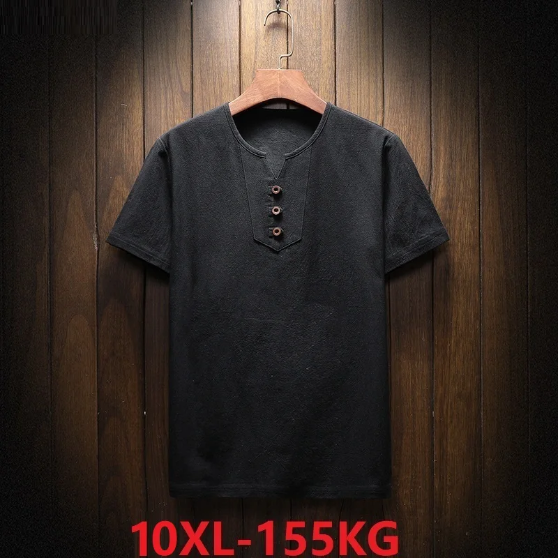 summer men vintage t-shirts short sleeve japanese style linen tees oversize plus size 5XL 8XL 9XL 10XL mens button V-neck tops
summer men vintage t-shirts short sleeve japanese style linen tees oversize plus size 5XL 8XL 9XL 10XL mens button V-neck tops