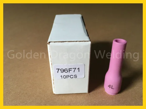 TIG Long Alumina Nozzle 796F71 #4 For TIG Welding Torch Consumables SR PTA DB WP 9 20 25 Series,10PK
TIG Long Alumina Nozzle 796F71 #4 For TIG Welding Torch Consumables SR PTA DB WP 9 20 25 Series,10PK