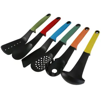 5-in-1 Non-stick Heat Resistant Nylon Soup Ladle Spoon Spatula Spaghetti Server Rice Paddle Kitchen Utensils Set (Random Color)
5-in-1 Non-stick Heat Resistant Nylon Soup Ladle Spoon Spatula Spaghetti Server Rice Paddle Kitchen Utensils Set (Random Color)