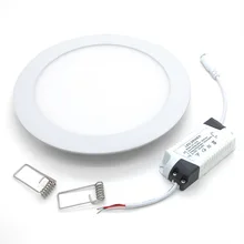 Ультратонкий Светодиодный светильник 3 Вт 4 6 9 12 15 25 Вт|panel light|round led