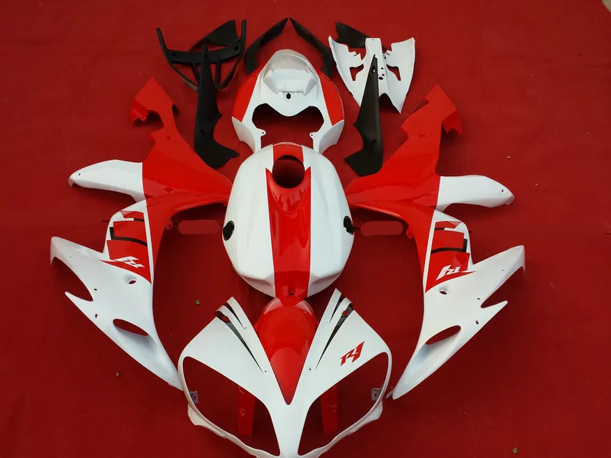 Инжекционная форма обтекатель комплект для YAMAHA YZFR1 04 05 06 YZF R1 YZF1000 2004 2005 2006 ABS белый