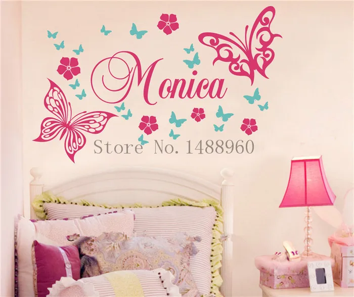 E93 Butterfly kelebek Vines Flowers Custom Name Wall stickers Decal girls kids room Wall Personalized Name Nursery Decoration
E93 Butterfly kelebek Vines Flowers Custom Name Wall stickers Decal girls kids room Wall Personalized Name Nursery Decoration