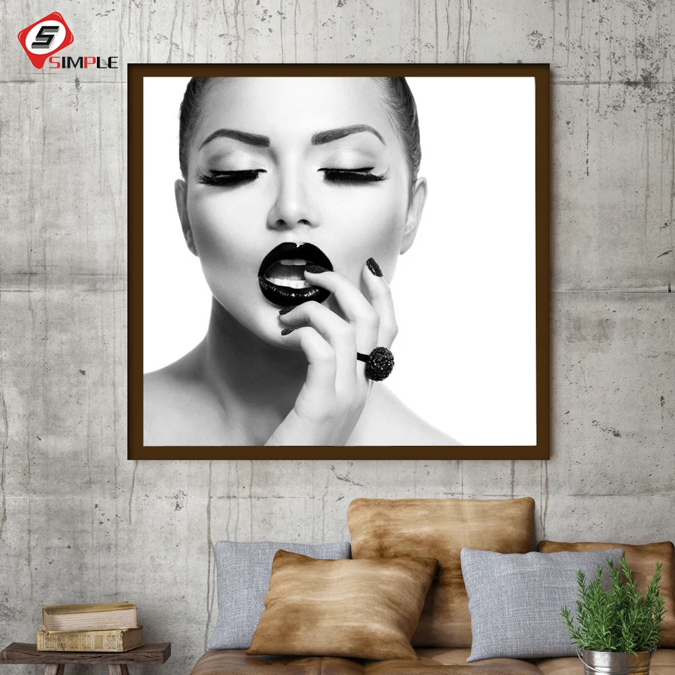 Nordic Poster Modern Fashion 4 piece Canvas Art Girl Portrait Wall Picture For Living Room Black White Lashes Foot VOGUE Cuadros
Nordic Poster Modern Fashion 4 piece Canvas Art Girl Portrait Wall Picture For Living Room Black White Lashes Foot VOGUE Cuadros
