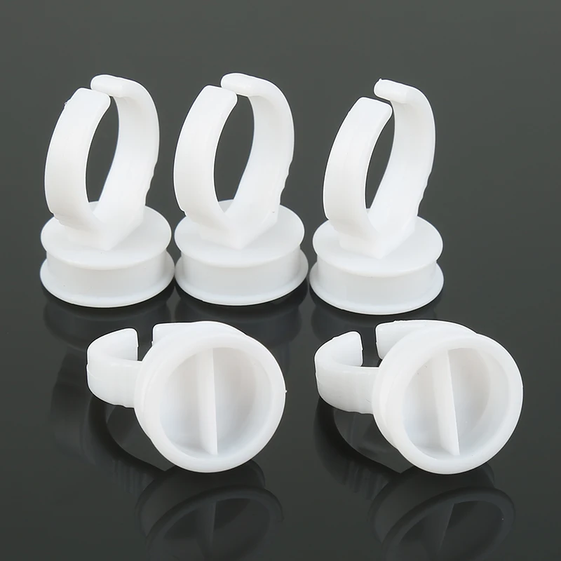 10 PCS Tattoo Pigment Glue Ink Holder Ring Dual-slot Pallet for Eyelash Extension Newest Semi Permanent Makeup Supplies
10 PCS Tattoo Pigment Glue Ink Holder Ring Dual-slot Pallet for Eyelash Extension Newest Semi Permanent Makeup Supplies