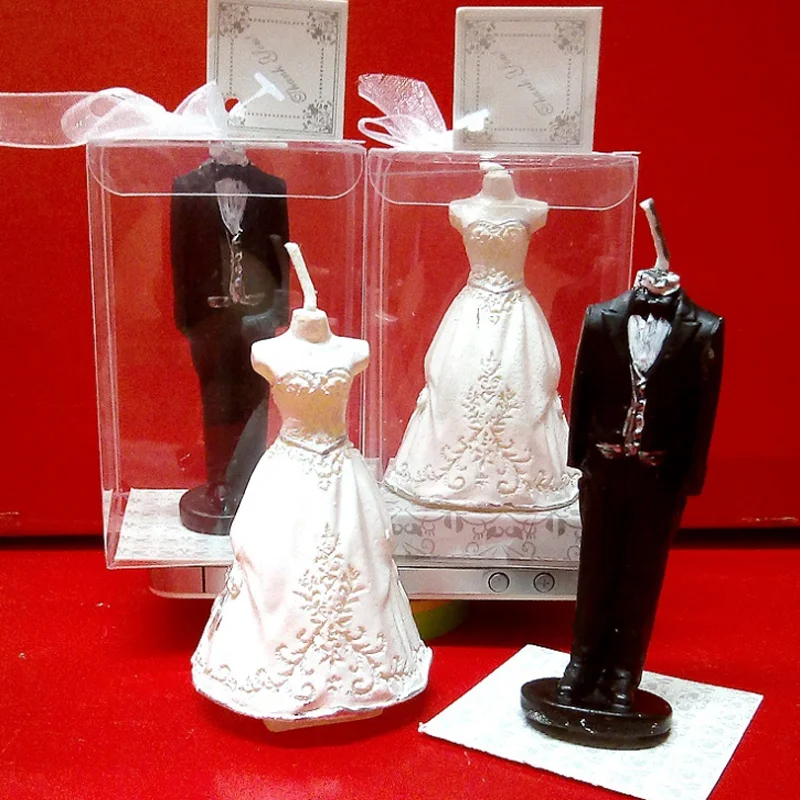 2 pcs/set Beautiful marriage proposal gift wedding candles creative dress shape design candle for wedding supplies
2 pcs/set Beautiful marriage proposal gift wedding candles creative dress shape design candle for wedding supplies