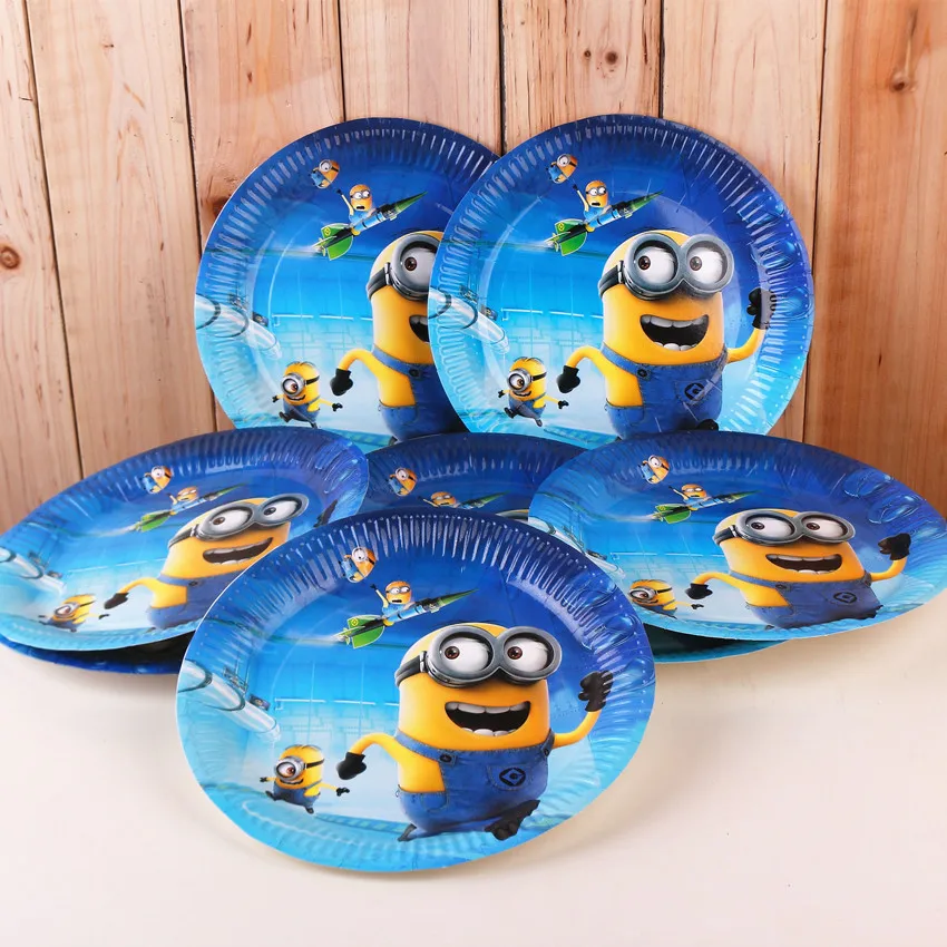 10pcs/Pack Cartoon Minions Paper Plates 7inch Printing Round Plates Kids Favor Boys Birthday Party Supplies Disposable Plates
10pcs/Pack Cartoon Minions Paper Plates 7inch Printing Round Plates Kids Favor Boys Birthday Party Supplies Disposable Plates