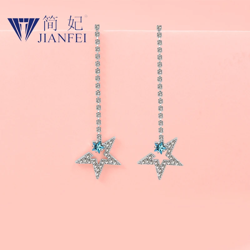 Double Star 925 sterling silver needle Simplicity Fashion Graceful Earrings For Woman Girls Fashion Jewelry Gift 6
Double Star 925 sterling silver needle Simplicity Fashion Graceful Earrings For Woman Girls Fashion Jewelry Gift 6