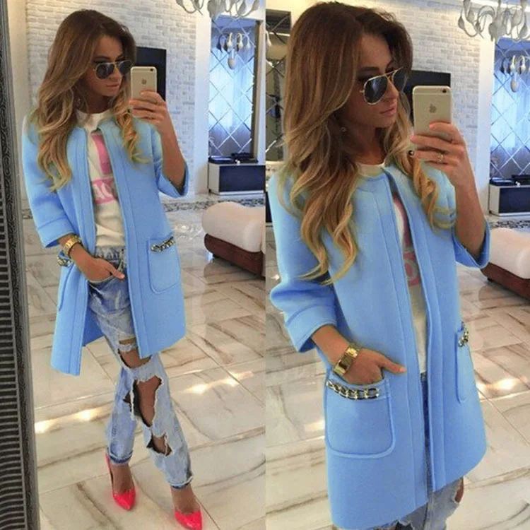 new 2018 spring Women Coat cotton Blend Trench Outwear Fashion Women Pea Coat Elegant Female manteau cape Jacket
new 2018 spring Women Coat cotton Blend Trench Outwear Fashion Women Pea Coat Elegant Female manteau cape Jacket