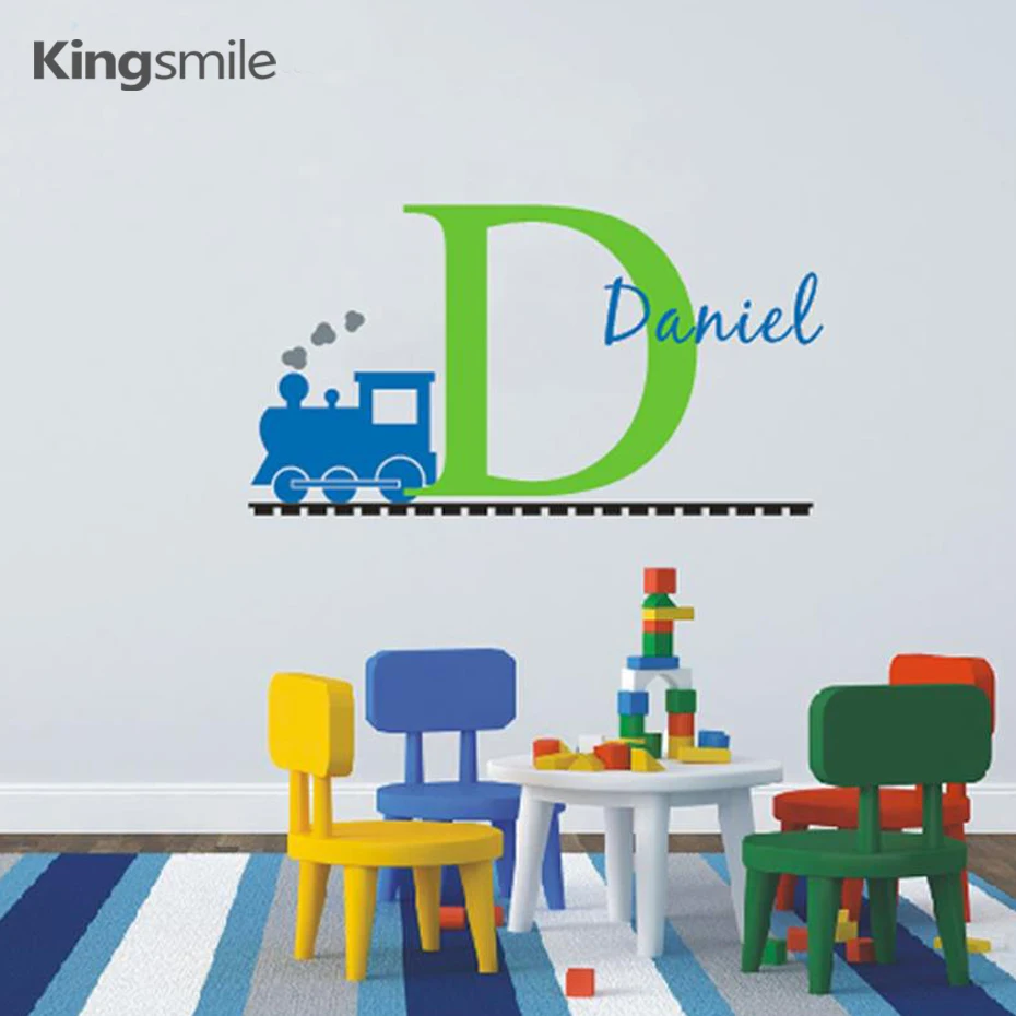 Cartoon Train Wall Sticker Alphabet Custom Name Initial Nursery Wall Art Decals Stickers for Kids Rooms Playroom Home Decor
Cartoon Train Wall Sticker Alphabet Custom Name Initial Nursery Wall Art Decals Stickers for Kids Rooms Playroom Home Decor