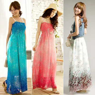 Sexy Women Summer Boho Long Evening Party Dress Casual Chiffon Beach Dress Floral Printing Sleeveless Sexy Dress
Sexy Women Summer Boho Long Evening Party Dress Casual Chiffon Beach Dress Floral Printing Sleeveless Sexy Dress