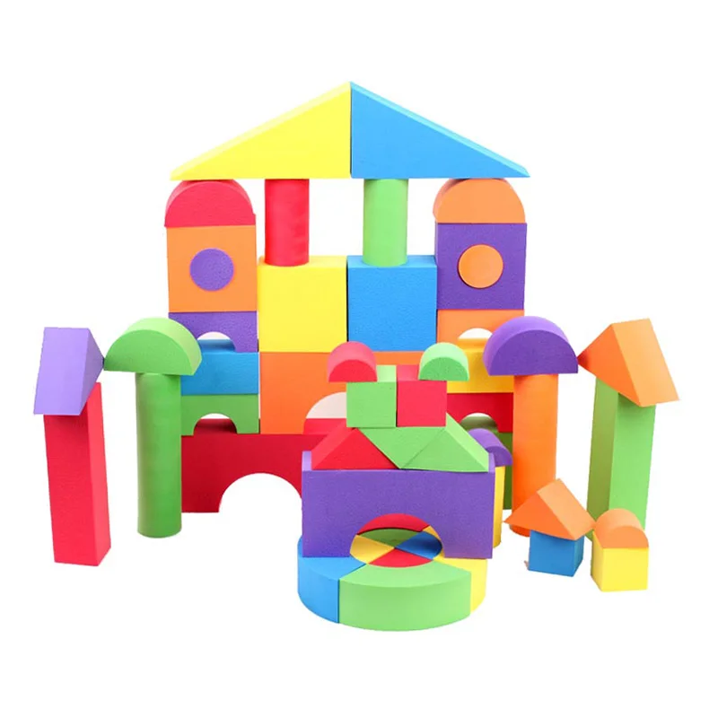 50pcs Colorful Building Brick Block Foam Construction Soft Toy for Children Girls & Boys Intelligence Exercise Educational toys
50pcs Colorful Building Brick Block Foam Construction Soft Toy for Children Girls & Boys Intelligence Exercise Educational toys