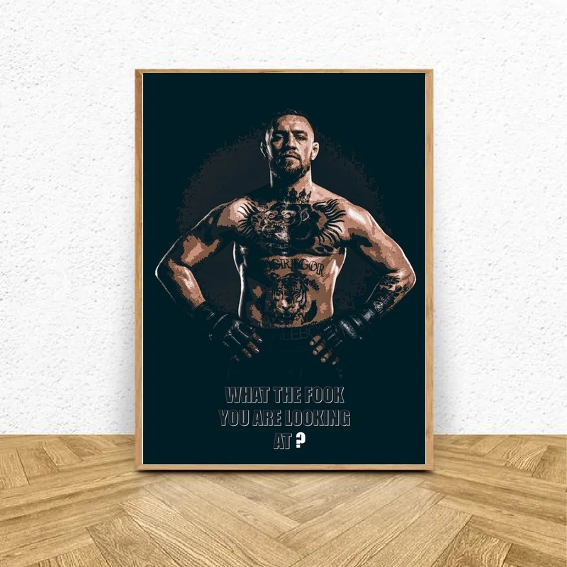 Conor McGregor Art Canvas poster Painting Living Room Home Decor | Дом и сад