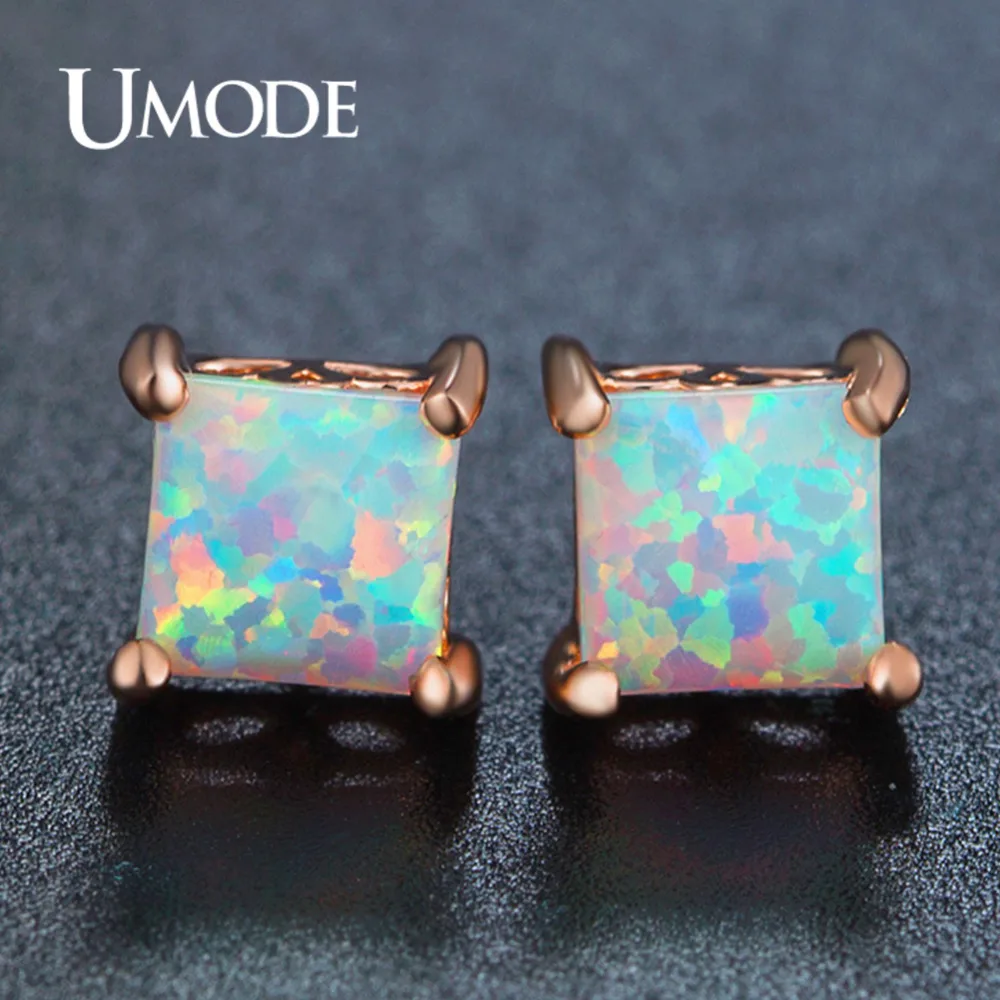 UMODE Sqaure Trendy Opal Stud Earring for Women New 2018 Fashion Rose Gold Color Jewelry Aretes De Mujer Brincos Femme AUE0393B
UMODE Sqaure Trendy Opal Stud Earring for Women New 2018 Fashion Rose Gold Color Jewelry Aretes De Mujer Brincos Femme AUE0393B