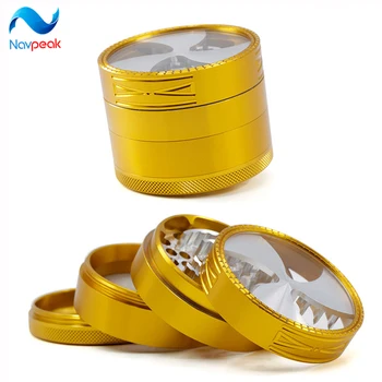 Navpeak 10pcs/lot 4-piece 2.5 inches aluminium three flower pattern cover new improved teeth herb grinder smoking metal grinder
Navpeak 10pcs/lot 4-piece 2.5 inches aluminium three flower pattern cover new improved teeth herb grinder smoking metal grinder