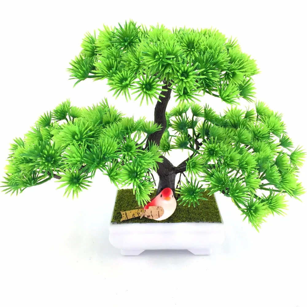 1pc Welcoming Pine Emulate Bonsai Simulation Decorative Artificial Flowers Fake Green Pot Plants Ornaments Home Decor
1pc Welcoming Pine Emulate Bonsai Simulation Decorative Artificial Flowers Fake Green Pot Plants Ornaments Home Decor