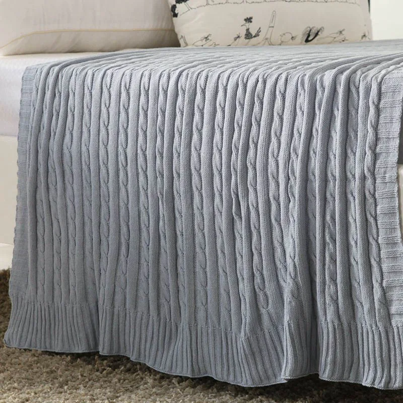 Cotton Throw Blanket Warm Knitted Thread Blanket for Adult Sofa Plaid Cobertor Travel Airplane Blnakets Bedspread 110x180cm
Cotton Throw Blanket Warm Knitted Thread Blanket for Adult Sofa Plaid Cobertor Travel Airplane Blnakets Bedspread 110x180cm