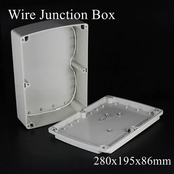 280x195x86mm ABS IP65 Waterproof Plastic Wire Junction Box Distribution Enclosure Project Case Electronic Terminal Instrument
280x195x86mm ABS IP65 Waterproof Plastic Wire Junction Box Distribution Enclosure Project Case Electronic Terminal Instrument