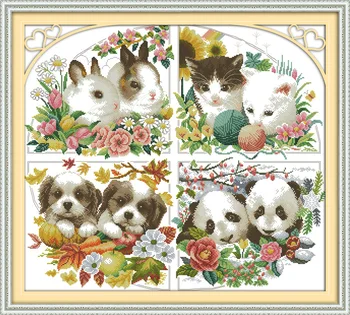 Four seasons animal Printed on Canvas DMC Counted Chinese Cross Stitch Kits printed Cross-stitch set Embroidery Needlework
Four seasons animal Printed on Canvas DMC Counted Chinese Cross Stitch Kits printed Cross-stitch set Embroidery Needlework
