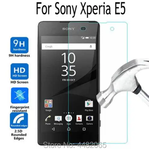Закаленное стекло для Sony Xperia E 5 Защита экрана E5 F3311 F3313 LTE Передняя защитная пленка