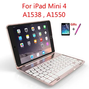 Wireless Bluetooth Keyboard Case for IPad Mini4 Case 7 Colors Backlit Light Function Cover for IPad Mini4 Mini 4 + Stylus + Film
Wireless Bluetooth Keyboard Case for IPad Mini4 Case 7 Colors Backlit Light Function Cover for IPad Mini4 Mini 4 + Stylus + Film