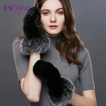 ENJOYFUR Real Mink Fur Winter Gloves Female Fashion Silver Fox Fur Patchwork Gloves Women Colorful Warm Thick Ladies Mittens
ENJOYFUR Real Mink Fur Winter Gloves Female Fashion Silver Fox Fur Patchwork Gloves Women Colorful Warm Thick Ladies Mittens