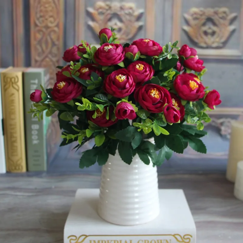 6 Branches Artificial Flowers Silk Peony Flower Fake Flower Vivid Autumn Artificial Flowers For Wedding Home Party Decorations H
6 Branches Artificial Flowers Silk Peony Flower Fake Flower Vivid Autumn Artificial Flowers For Wedding Home Party Decorations H