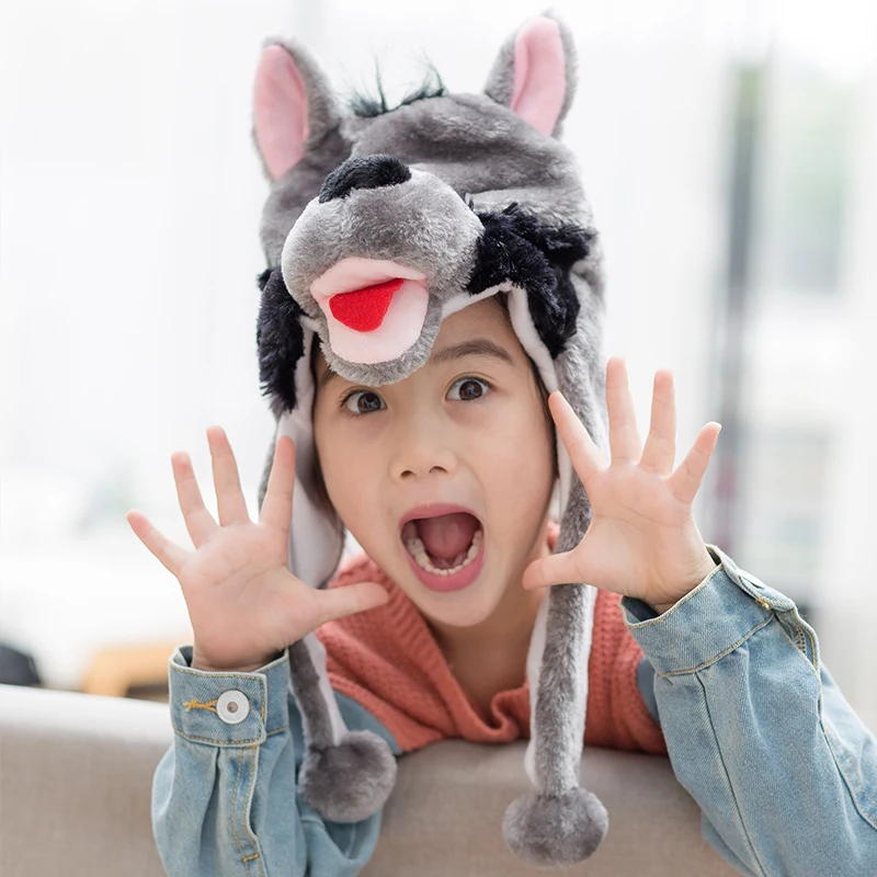 1pc baby plush hat cartoon animal wolf soft warm cap girl boy kids kindergarten story role play children stuffed toy
1pc baby plush hat cartoon animal wolf soft warm cap girl boy kids kindergarten story role play children stuffed toy