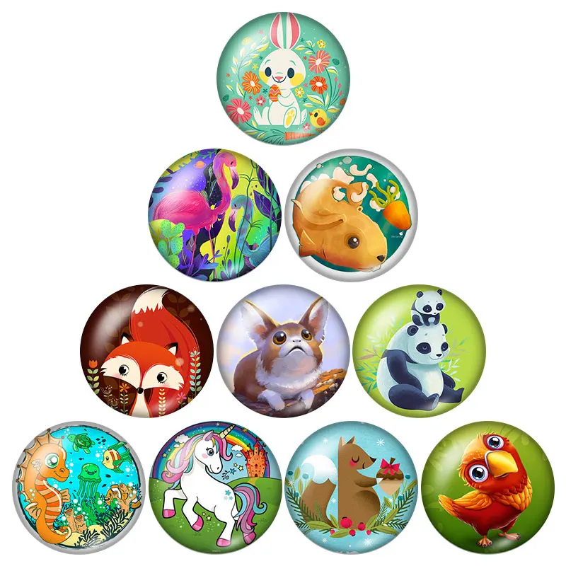 New Cartoon Lovely Animals 10pcs mixed 12mm/16mm/18mm/25mm Round photo glass cabochon demo flat back Making findings ZB0679
New Cartoon Lovely Animals 10pcs mixed 12mm/16mm/18mm/25mm Round photo glass cabochon demo flat back Making findings ZB0679
