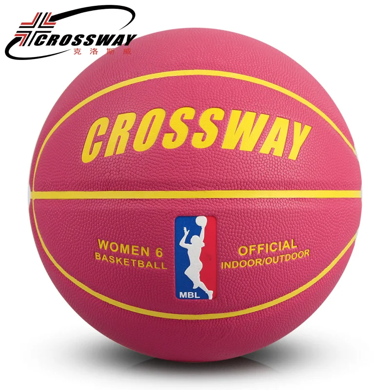 CROSSWAY WOMEN Official Size 6 Basketball colorful trainning match team game High Quality sweat absorbing extra soft thickened | Спорт и
