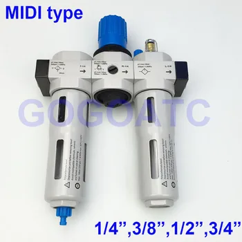 High quality Pneumatic FRL air filter regulator lubricator Manual drain 1/4 3/8 1/2 3/4 inch MIDI type air source treatment unit
High quality Pneumatic FRL air filter regulator lubricator Manual drain 1/4 3/8 1/2 3/4 inch MIDI type air source treatment unit