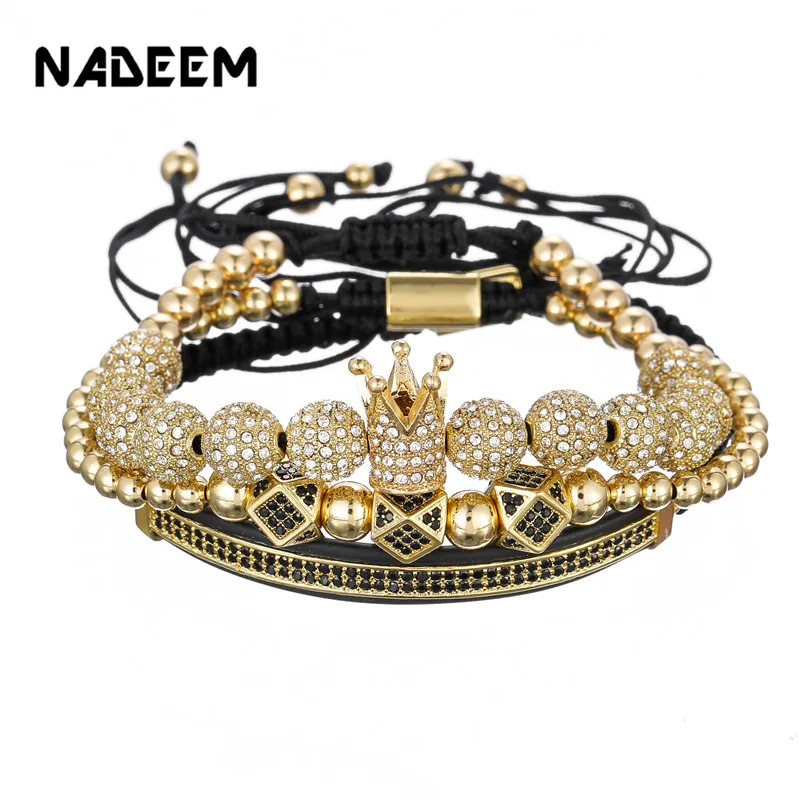 Luxury CZ polygon ball crown Charm copper bead Macrame handmade men Bracelets set bracelets & bangles for Men Jewelry
Luxury CZ polygon ball crown Charm copper bead Macrame handmade men Bracelets set bracelets & bangles for Men Jewelry